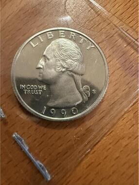 1990-S Washington Quarter Proof Deep Cameo San Francisco Mint